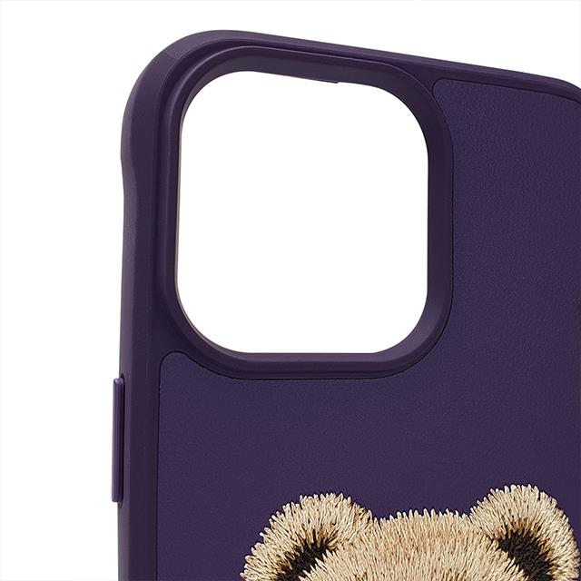 NIMMY iPhone 15 Pro Max 3D Gerçek Nakış işlemeli Fashion Pet Ayıcıklı Silikon Kılıf