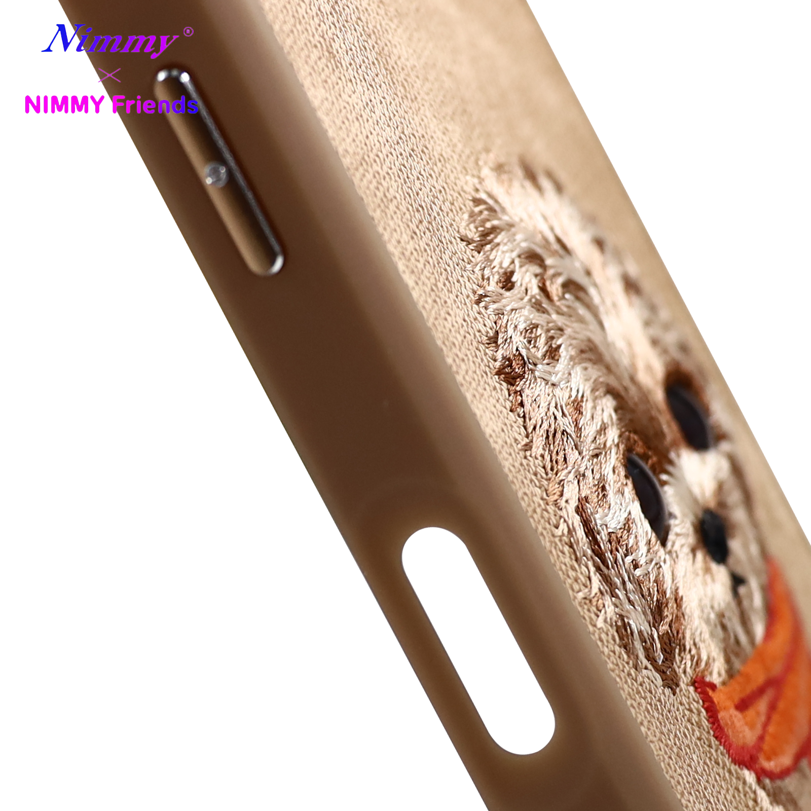 NIMMY iPhone 16 3D Gerçek Nakış işlemeli Göz Detaylı New Big Eyes Köpek Silikon Kılıf