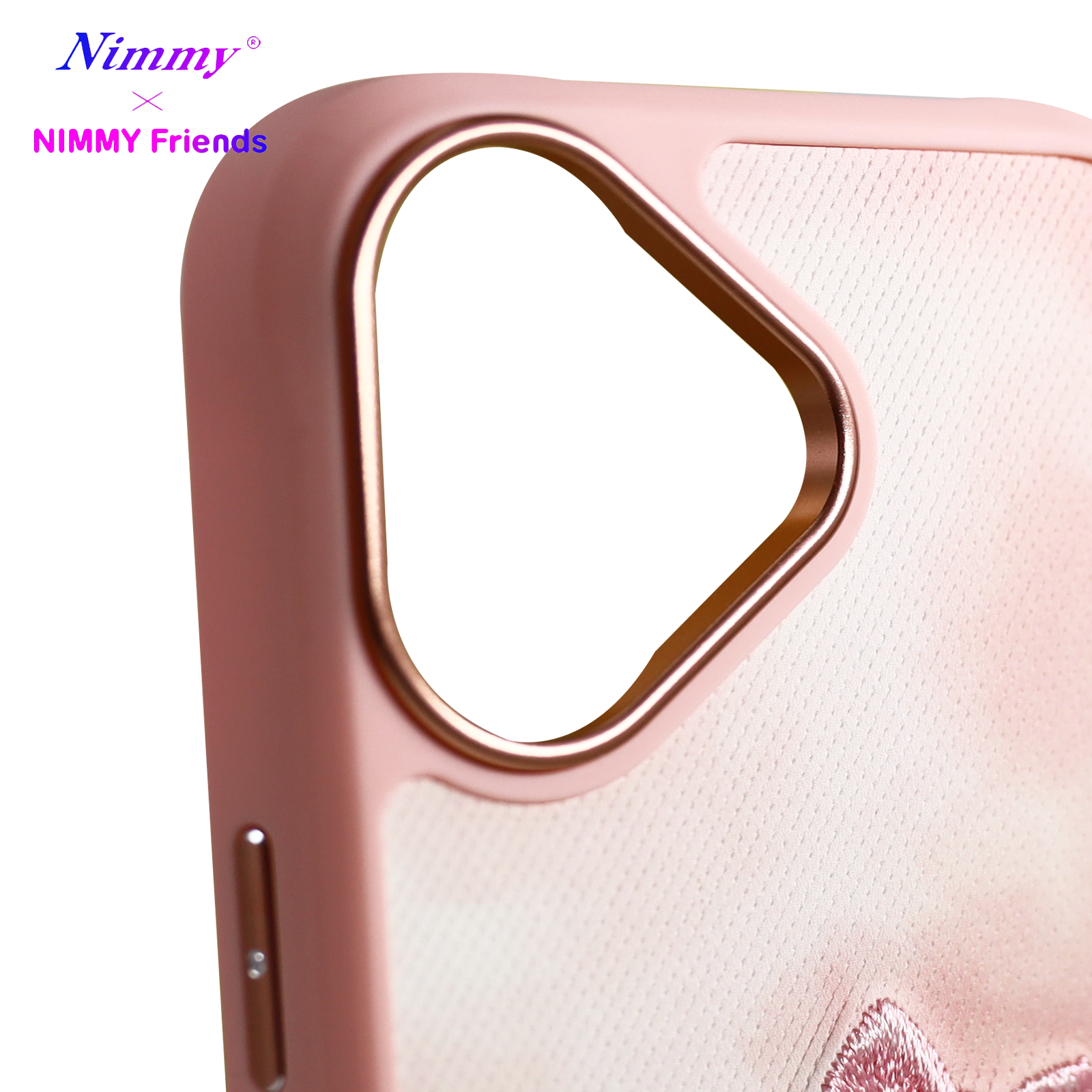 NIMMY iPhone 16 3D Gerçek Nakış işlemeli Göz Detaylı New Big Eyes Köpek Silikon Kılıf