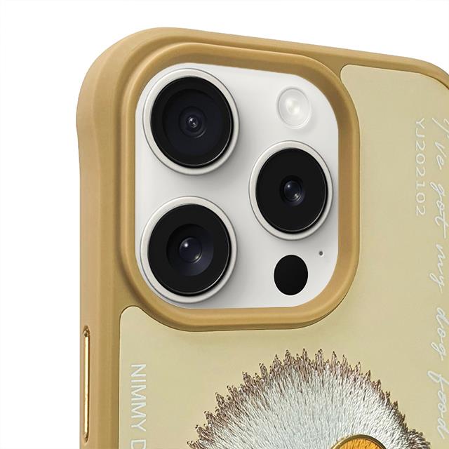NIMMY iPhone 16 Pro 3D Gerçek Nakış İşleme Kabartmalı Köpek Zincir Gözlük Detaylı Cool Glasses Silikon Kılıf