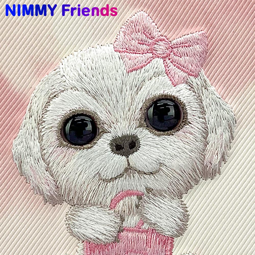 NIMMY iPhone 16 Pro 3D Gerçek Nakış işlemeli Göz Detaylı New Big Eyes Köpek Silikon Kılıf