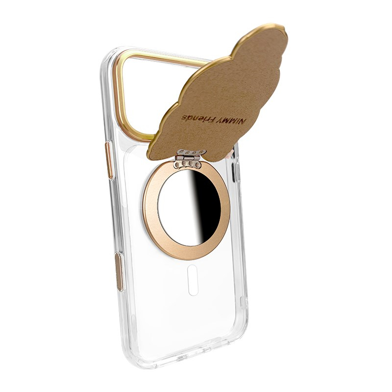 NIMMY iPhone 18 Pro Max Uyumlu MagSafe Özellikli | Değiştirilebilir Manyetik 3D Göz Detaylı Kedi Detaylı Standlı Nimmy Telefon Kılıfı