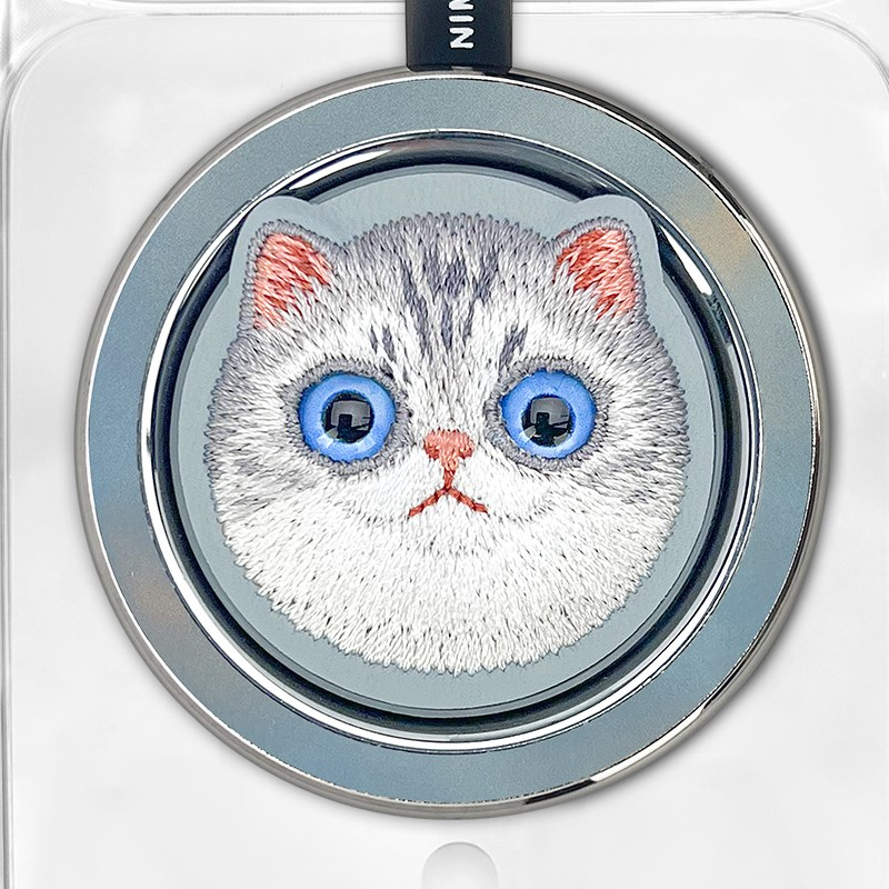 NIMMY iPhone 18 Pro Uyumlu MagSafe Özellikli | Değiştirilebilir Manyetik 3D Göz Detaylı Kedili Nimmy Telefon Kılıfı