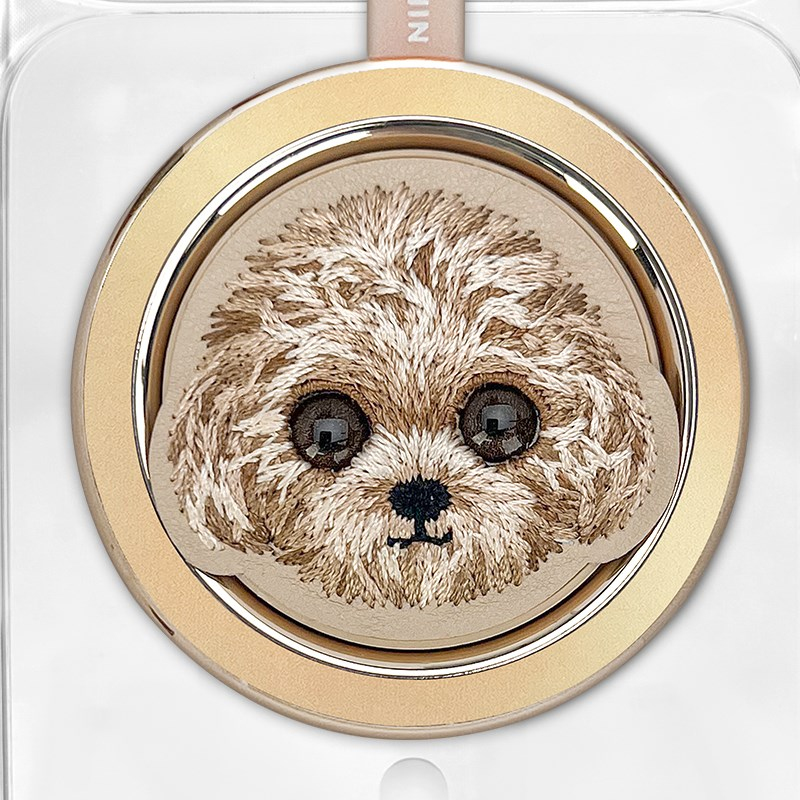 NIMMY iPhone 18 Pro Uyumlu MagSafe Özellikli | Değiştirilebilir Manyetik 3D Göz Detaylı Kaniş Köpekli Nimmy Telefon Kılıfı