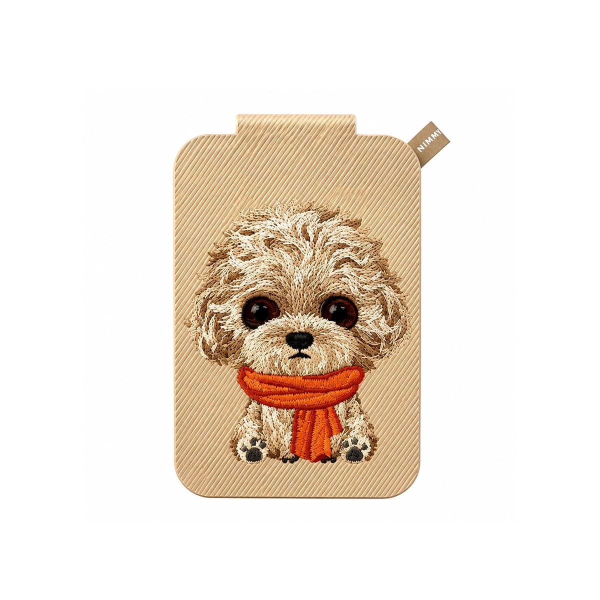 NIMMY Nimmy MagSafe Uyumlu | Değiştirilebilir Manyetik 3D Nakışlı Stand Ve Kartlık Toy Poodle