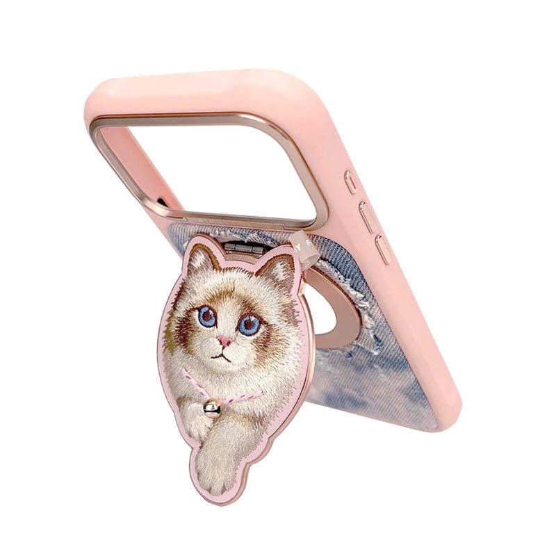 NIMMY Nimmy | Manyetik 3D Nakışlı Kolyeli Telefon Standı