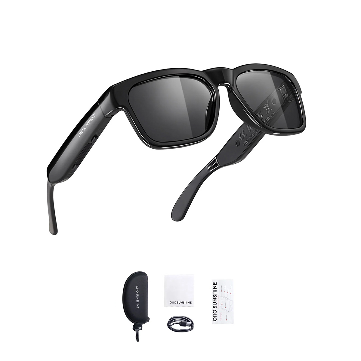 Oho SunShine Oho SunShine Al99 5.2 Wireless Mavi Işık Engelleyici Anlık Çeviri Özellikli Akıllı Smart Gözlük 