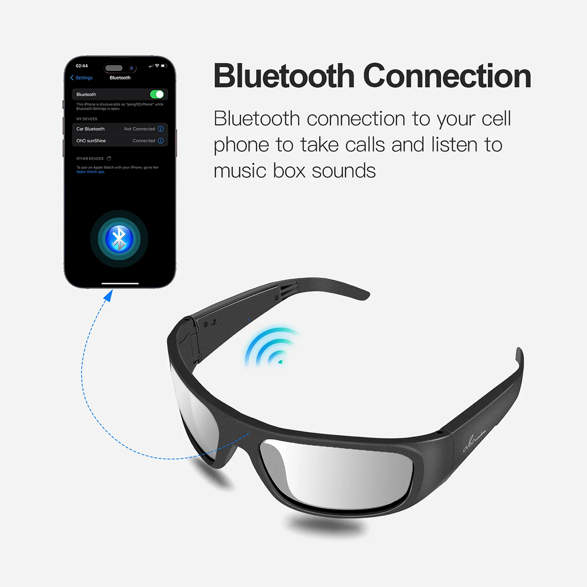 Oho SunShine Oho SunShine T8 Pro 5.2 Wireless Akıllı Smart Gözlük 
