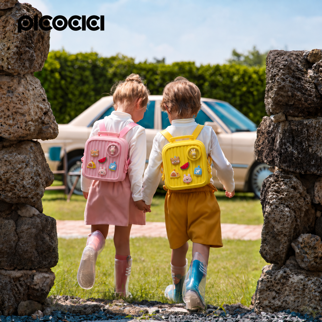Pıcocıcı Pıcocıcı Travel Büyük BackPack Pembe Figürlü Çocuk Sırt Çantası