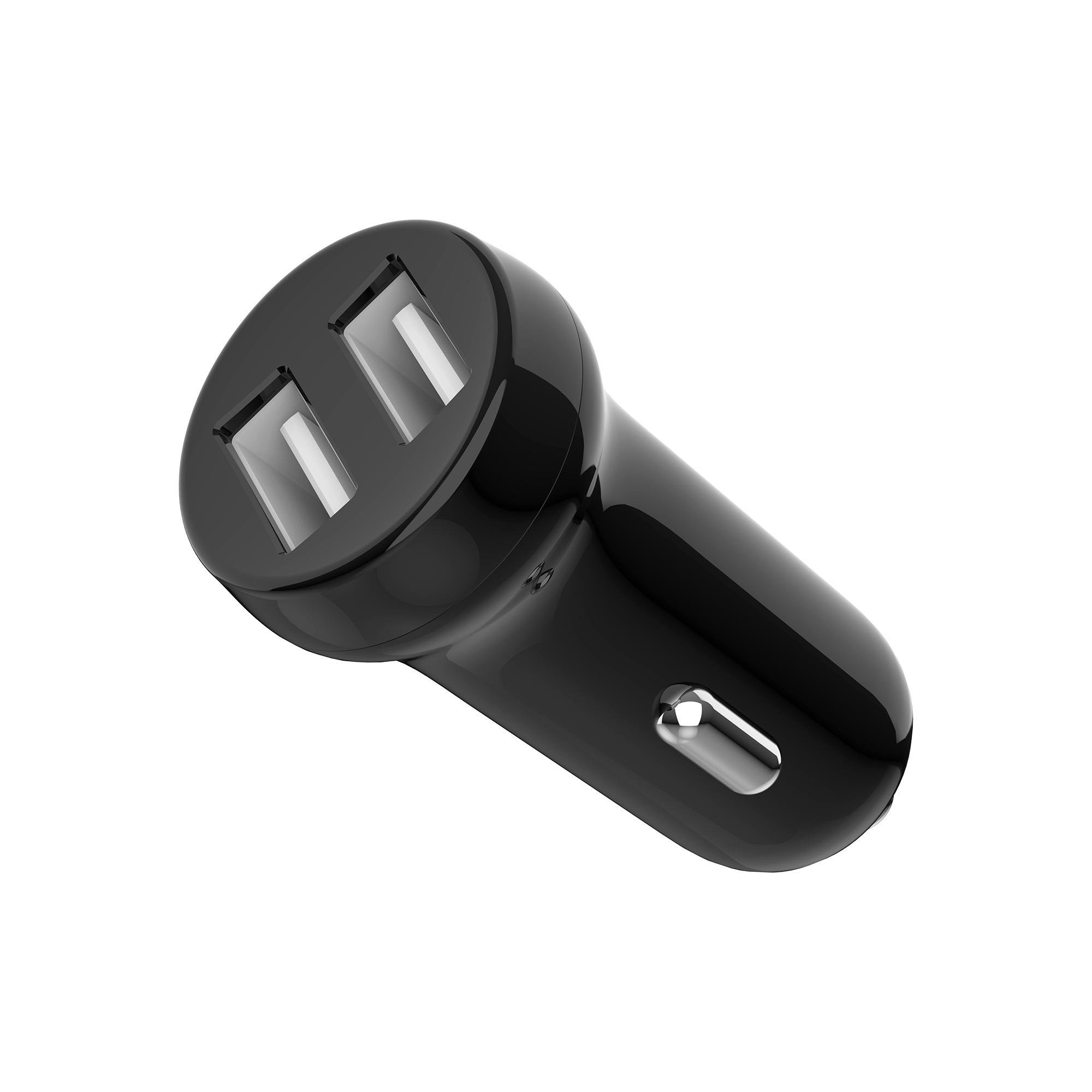X-LEVELXC4057 15.5W QC 3.0 Fast Hızlı Çift USB-A Çıkışlı TYPE-C Kablolu Araç İçi Çakmaklık Şarj Aleti