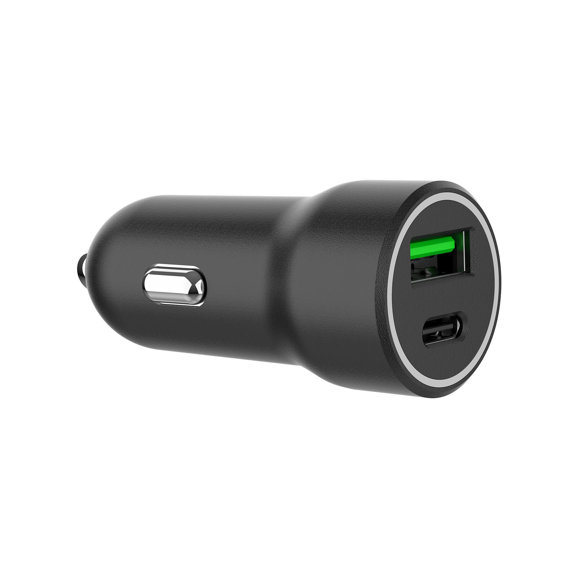 X-LEVELXC4060 20W QC 3.0 PD Fast Hızlı USB-C / TYPE-C USB-A Çif Çıkışlı Araç içi Çakmaklık Şarj Aleti