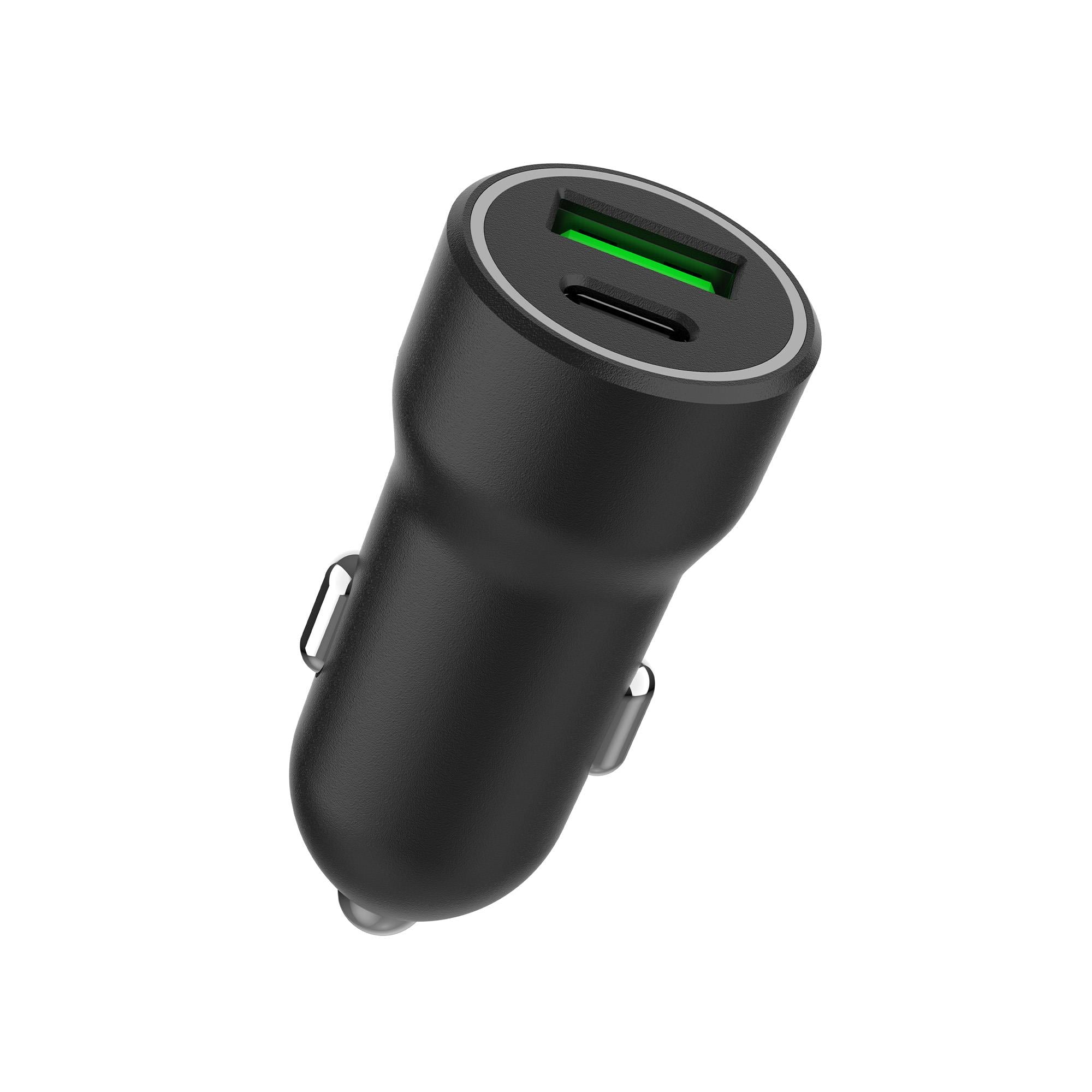X-LEVELXC4060 20W QC 3.0 PD Fast Hızlı USB-C / TYPE-C USB-A Çif Çıkışlı Araç içi Çakmaklık Şarj Aleti