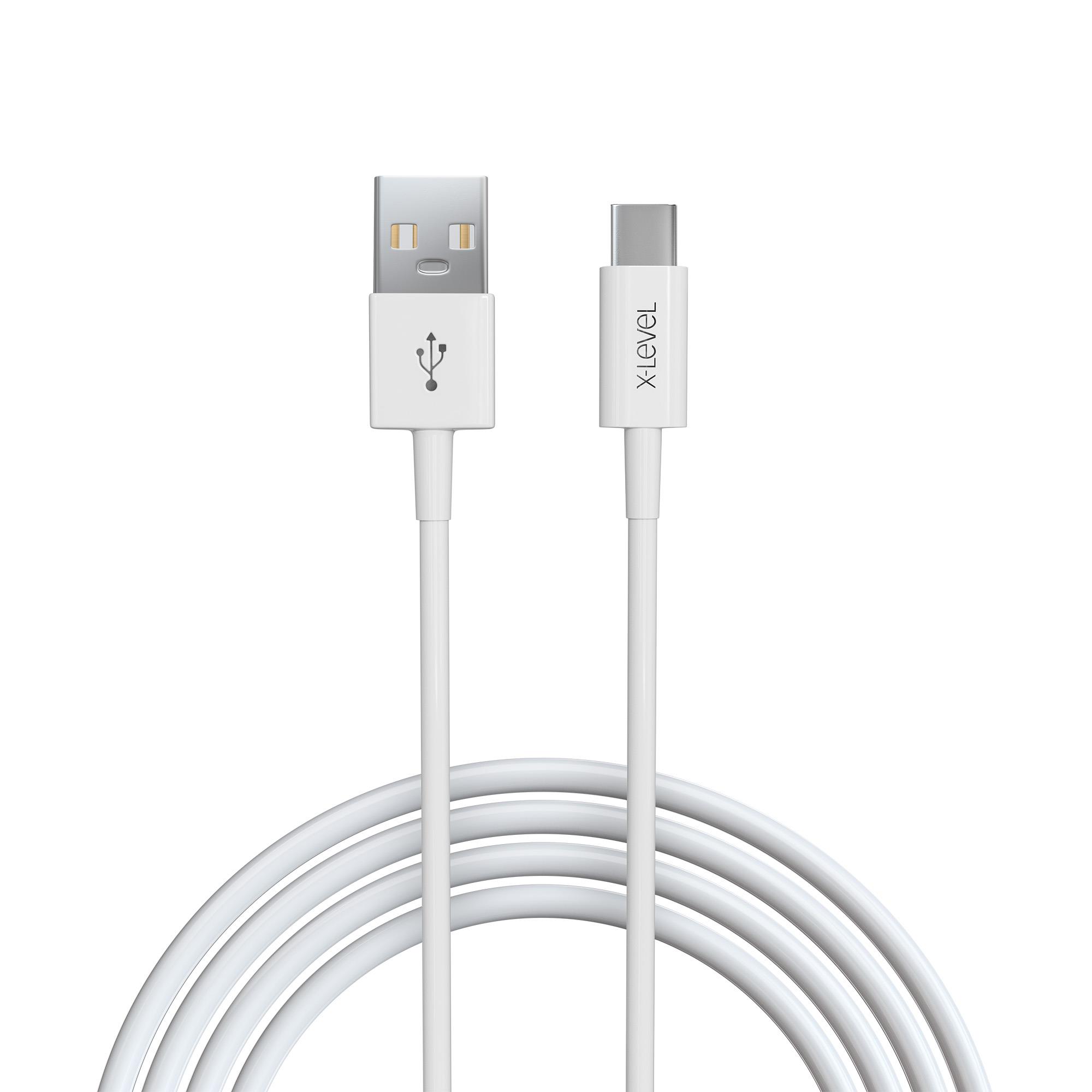 X-LEVELXCC8601 12W 2.2A Hızlı Fast 1.2 Metre USB-A to USB-C / TYPE-C Silikon Data Şarj Veri Kablosu