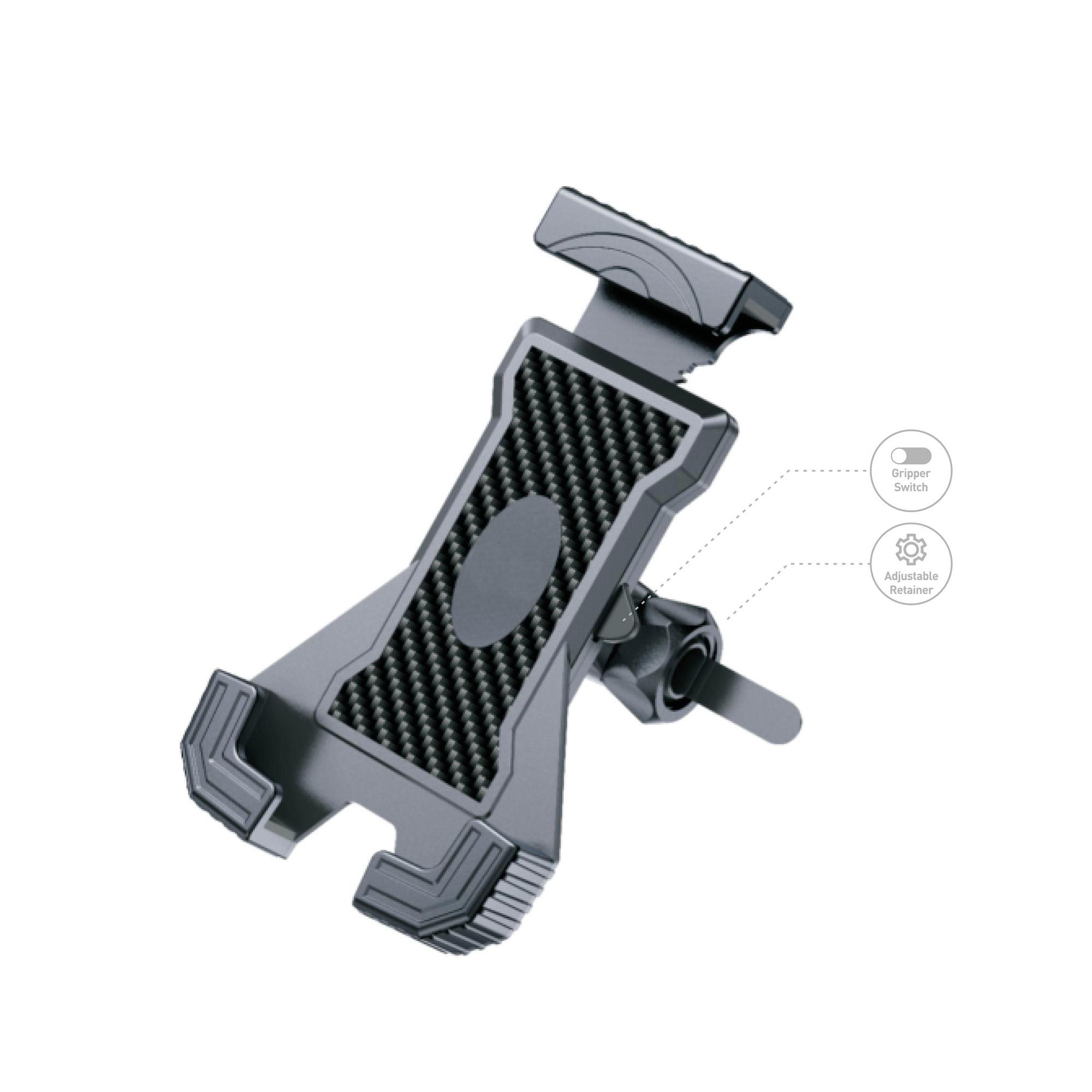 X-LEVELXCH2004 Motosiklet Bisiklet Atv Gidon Uyumlu Sabitleme Mekanizmalı Telefon Tutucu