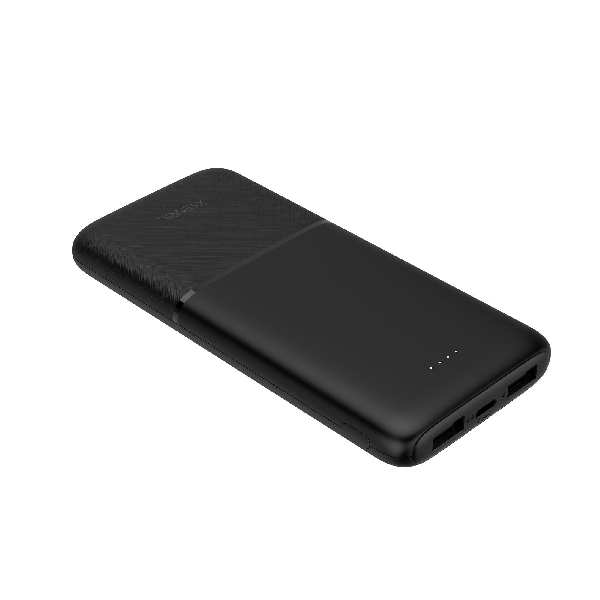 X-LEVELXP2200 2.1A Fast Hızlı Çift USB-A USB-C TYPE-C 3 Çıkışlı 10000 Mah Taşınabilir Şarj Aleti Powerbank