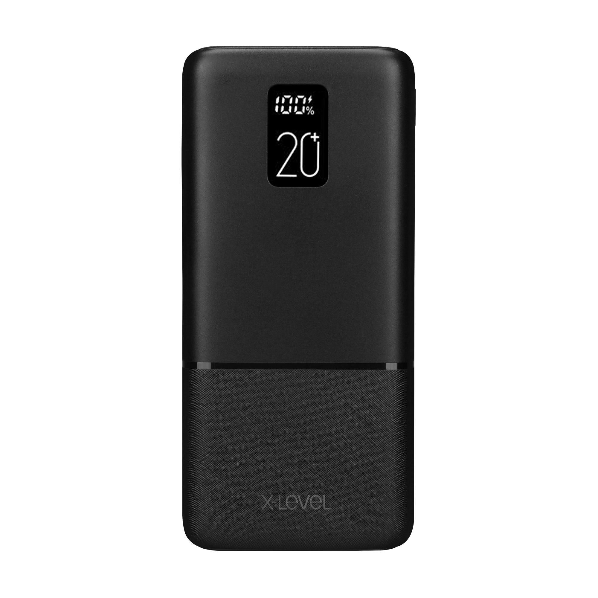 X-LEVELXP2255 20W QC PD Çift USB-A USB-C TYPE-C 3 Çıkışlı 20000 Mah Taşınabilir Şarj Aleti Powerbank