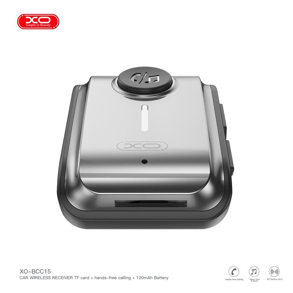 XO BCC15 3.5mm Aux Ses Çıkışı Kablosuz Müzik 120 mAh Batarya Araç Bluetooth Verici