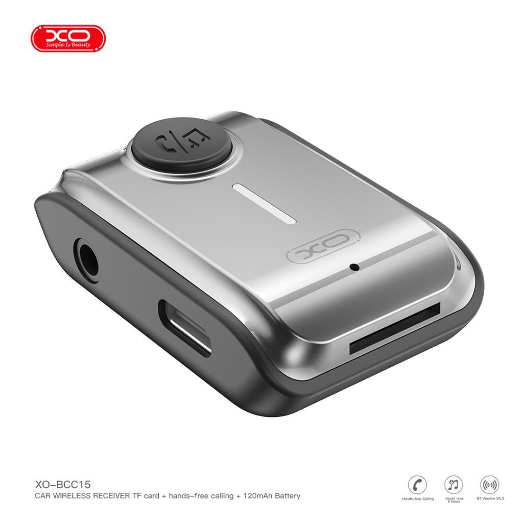 XO BCC15 3.5mm Aux Ses Çıkışı Kablosuz Müzik 120 mAh Batarya Araç Bluetooth Verici