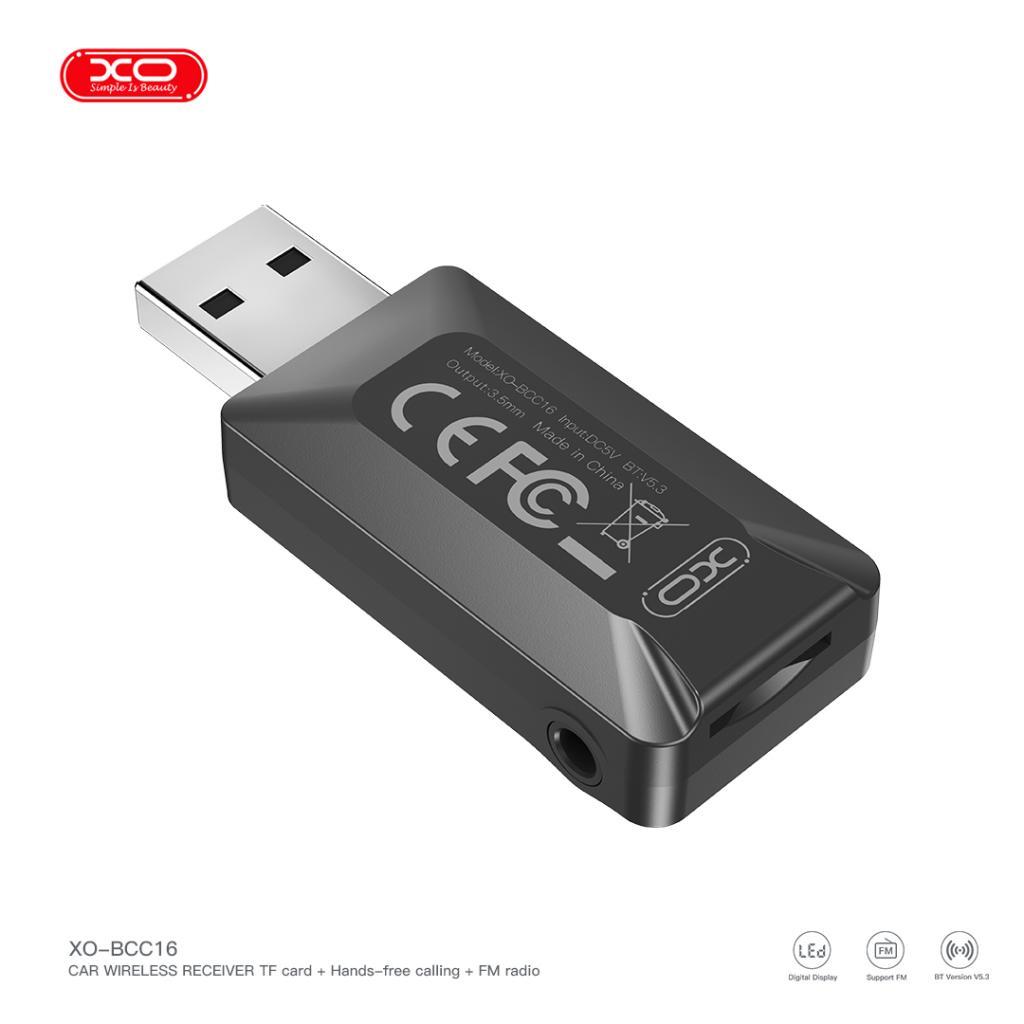 XO BCC16 Led Ekranlı Bluetooth v5.3 Araç Kablosuz Alıcı Cihazı