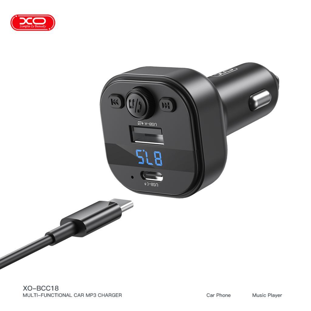 XO BCC18 15W USB-A Çıkışlı Araç İçi Mp3 Çakmaklık Şarj Aleti Adaptör