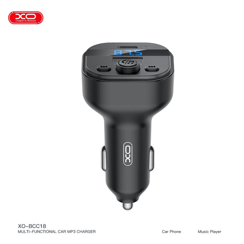 XO BCC18 15W USB-A Çıkışlı Araç İçi Mp3 Çakmaklık Şarj Aleti Adaptör