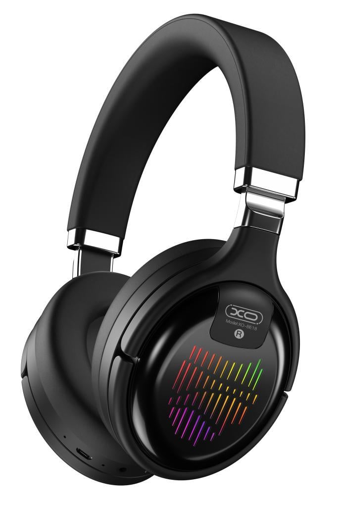 XO BE18 Kulak Üstü RGB Light Bluetooth V5.0 Hi-Fis Audio Kablosuz Kulaklık 
