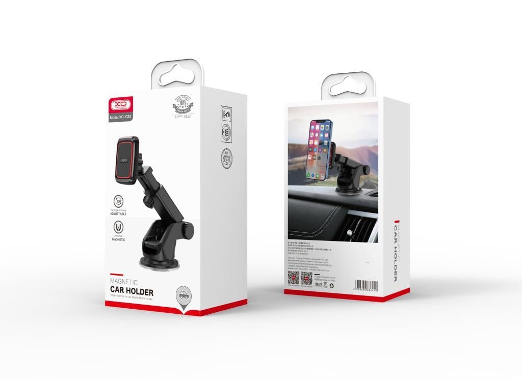 XO C83 Mıknatıslı Vantuzlu Araç içi Telefon Tutucu
