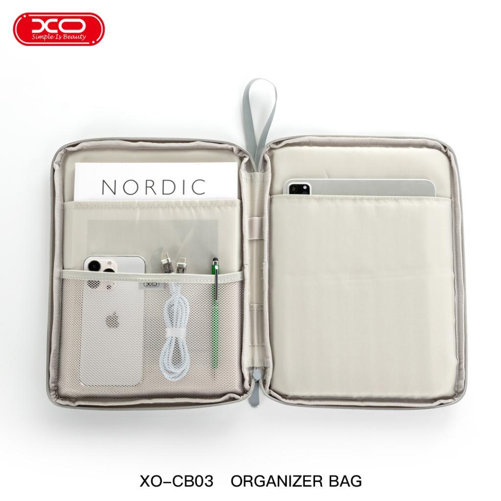 XO CB03 12.9 Inç Su Geçirmez Gri Soft Tablet Çantası