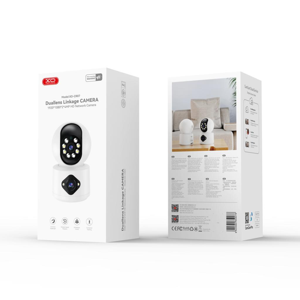 XO CR07 2.4GHz Wi-Fİ Bağlantı Çift Kameralı Gece Görüşlü HD Akıllı Kamera