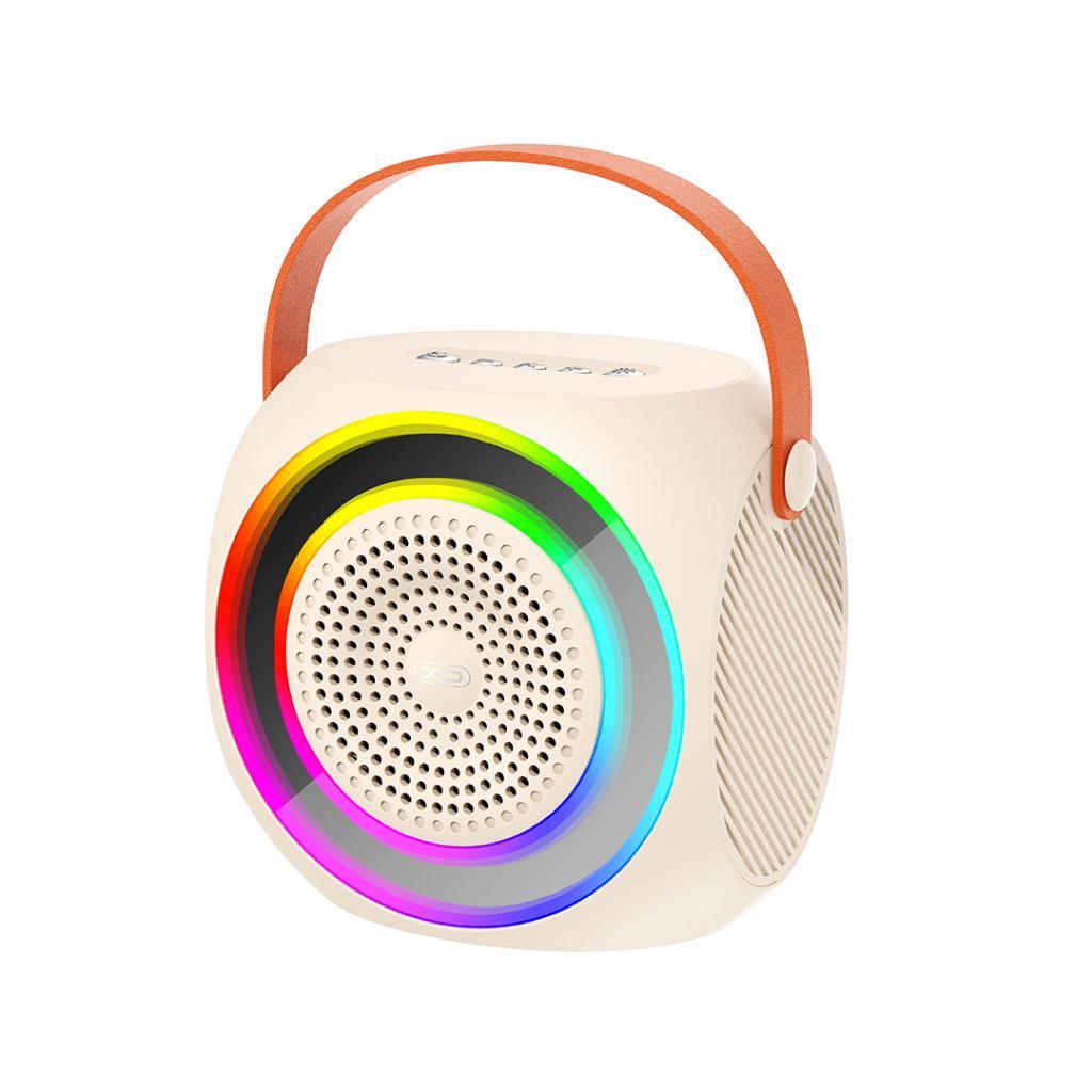 XO F42 Kablosuz Bluetooth Hoparlör ve Karaoke Mikrofon - 10W Güç, RGB Işıklı, TF Kart & USB Destekli