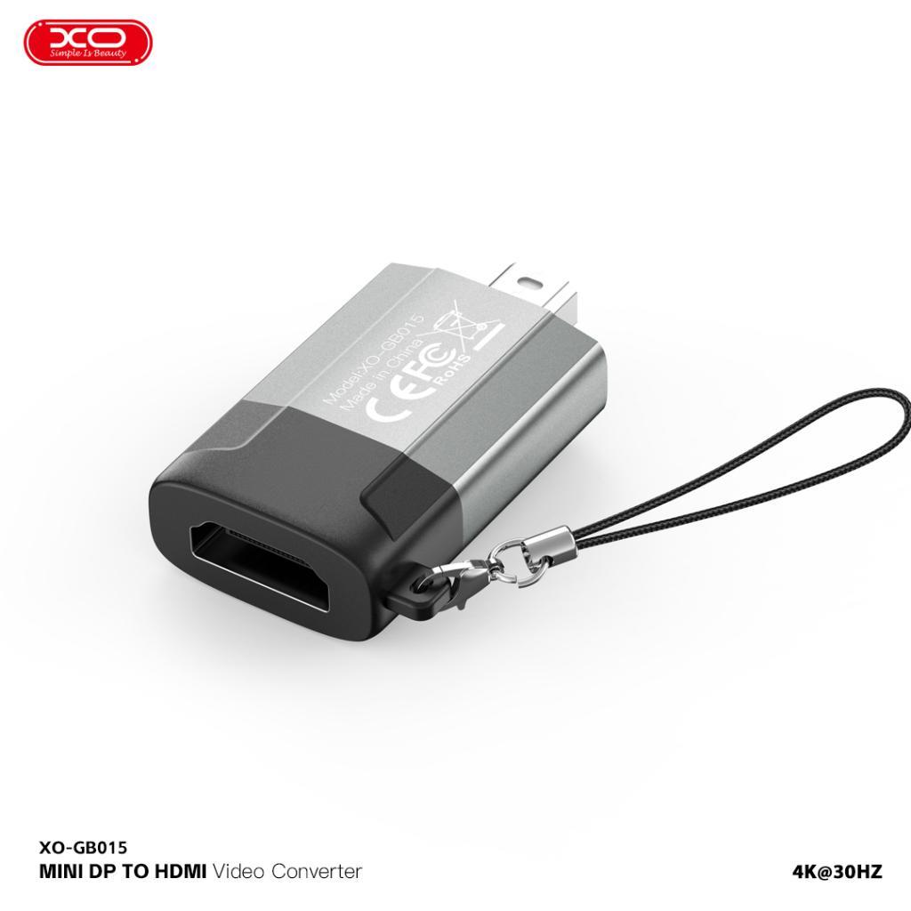 XO GB015 Mini DP to HDMI 4K Video Dönüştürücü Bağlantı Kablosu