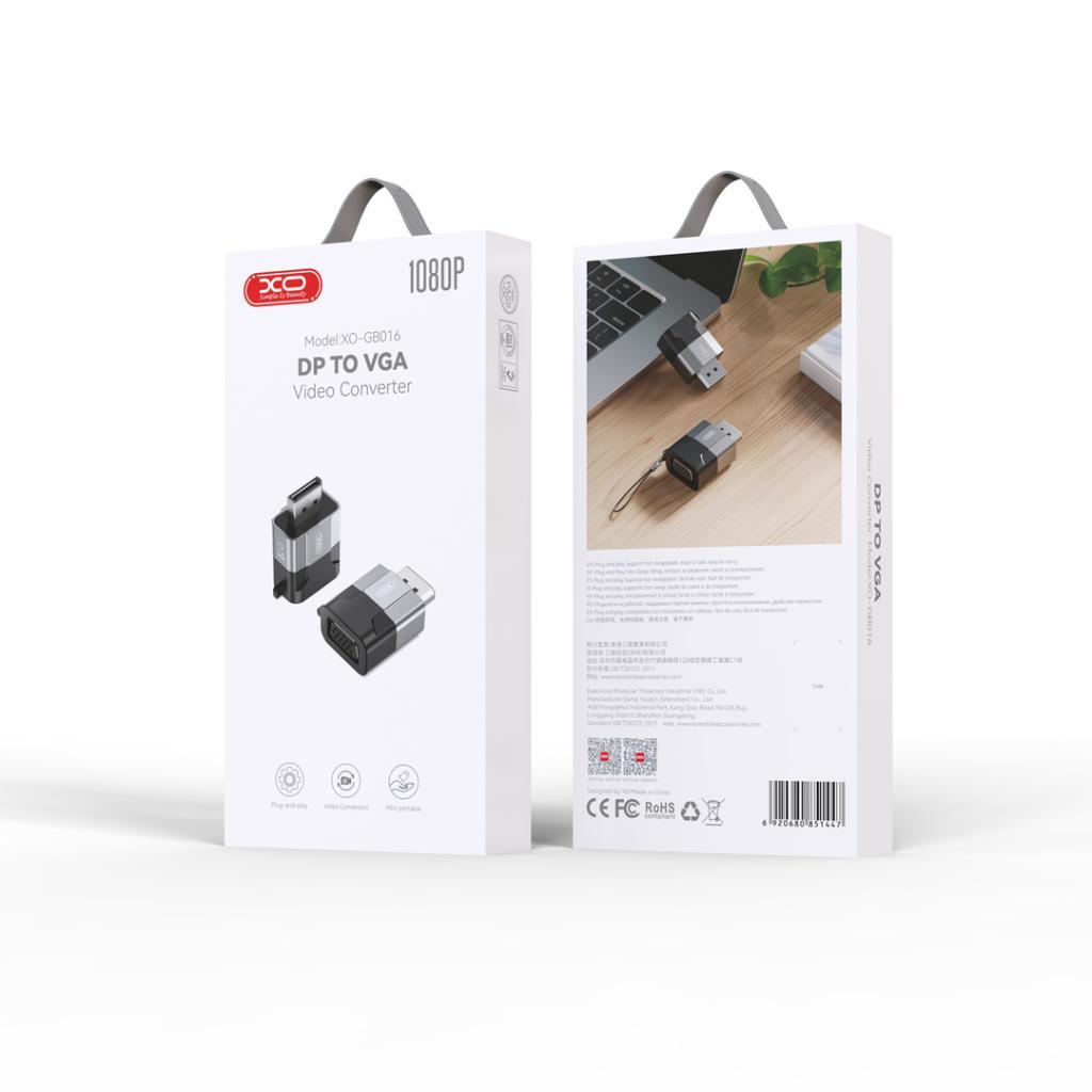 XO GB016 DP to VGA 1080P Video Dönüştürücü Bağlantı Kablosu