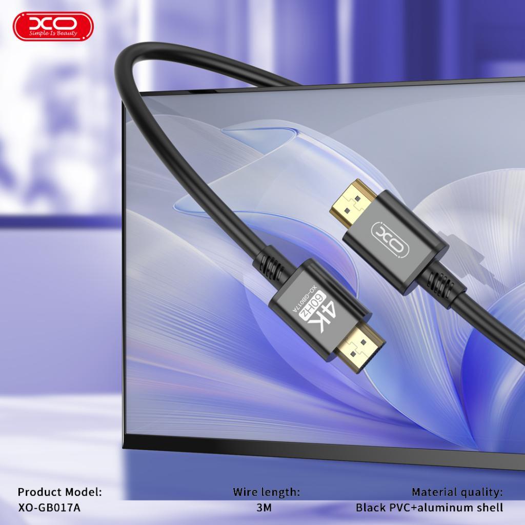 XO GB017A HDMI Dijital 4K 3M Data Veri Aktarım Bağlantı Kablosu