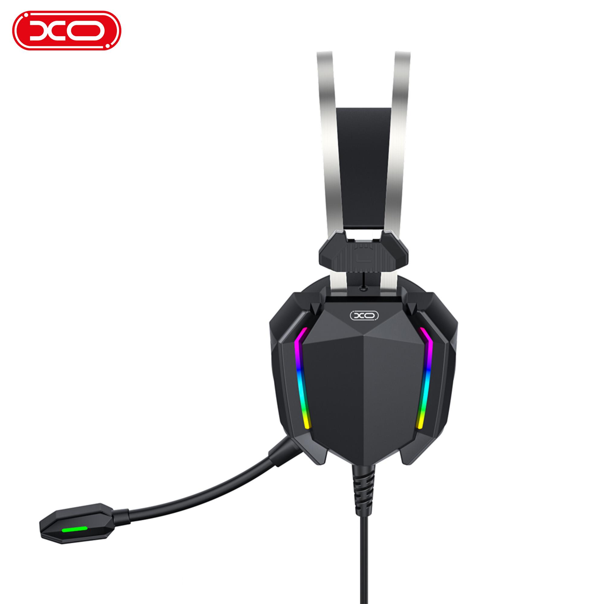 XO GE07 2.1 Metre Kablolu Hareketli Mikrofonlu RGB Işıklı Kablolu Gamer Oyuncu Kulaklığı
