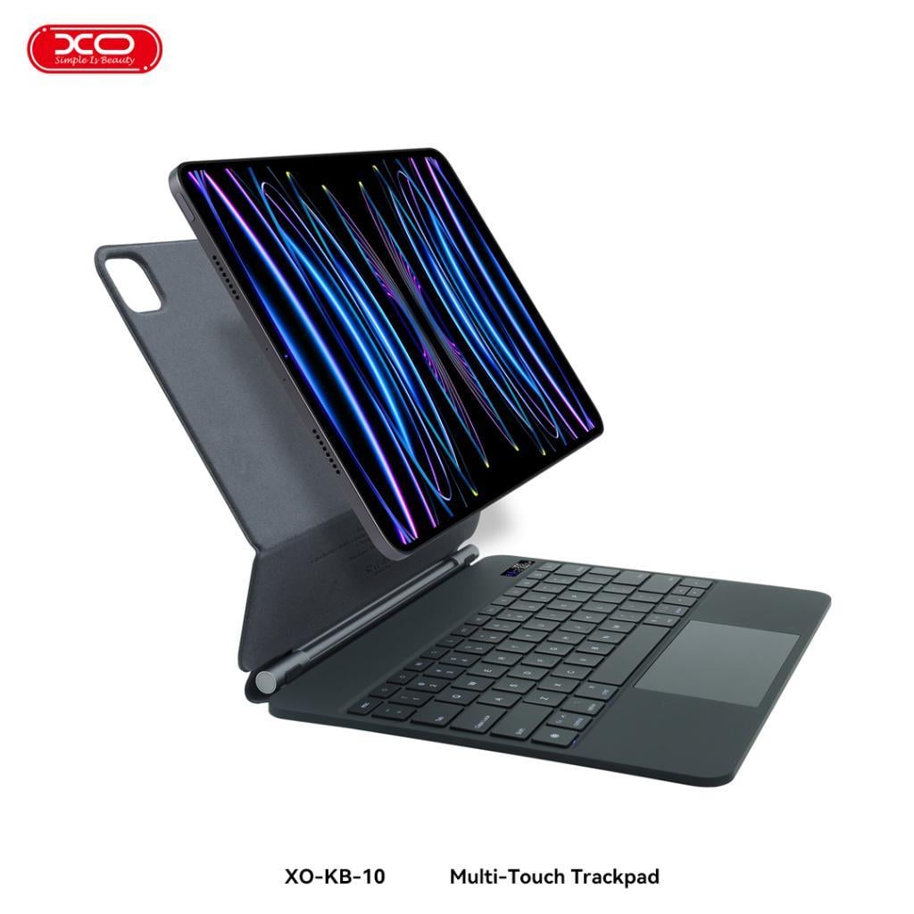 XO KB-10 500 mAh 12.9 iPad Pro/Air 6 Uyumlu Touchpad'li Şarjlı Türkçe Q Tablet Klavyesi