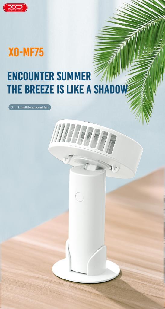 XO MF75 Pilli Masaüstü Mini Fan