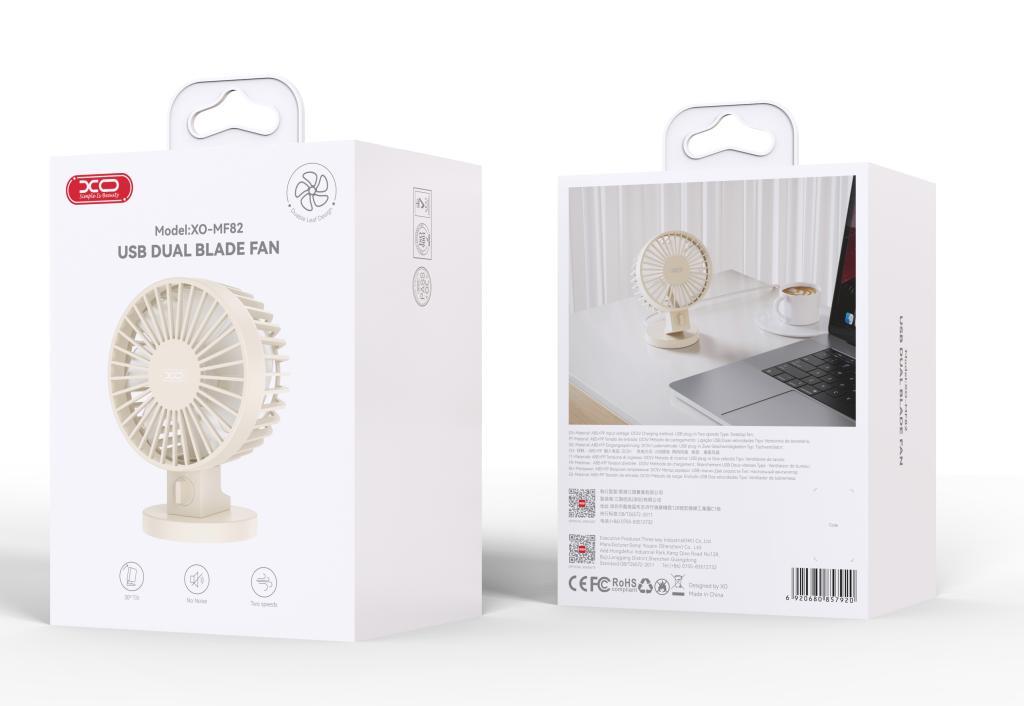XO MF82 Masaüstü Katlanabilir Usb-A Girişli Mini Fan 