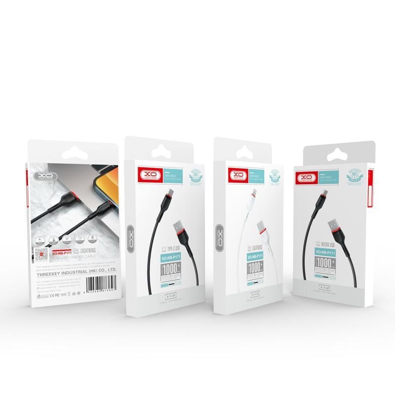 XO NB-P171 2.4A 1000mm USB-A to TYPE-C Dayanıklı Şarj Data Kablosu
