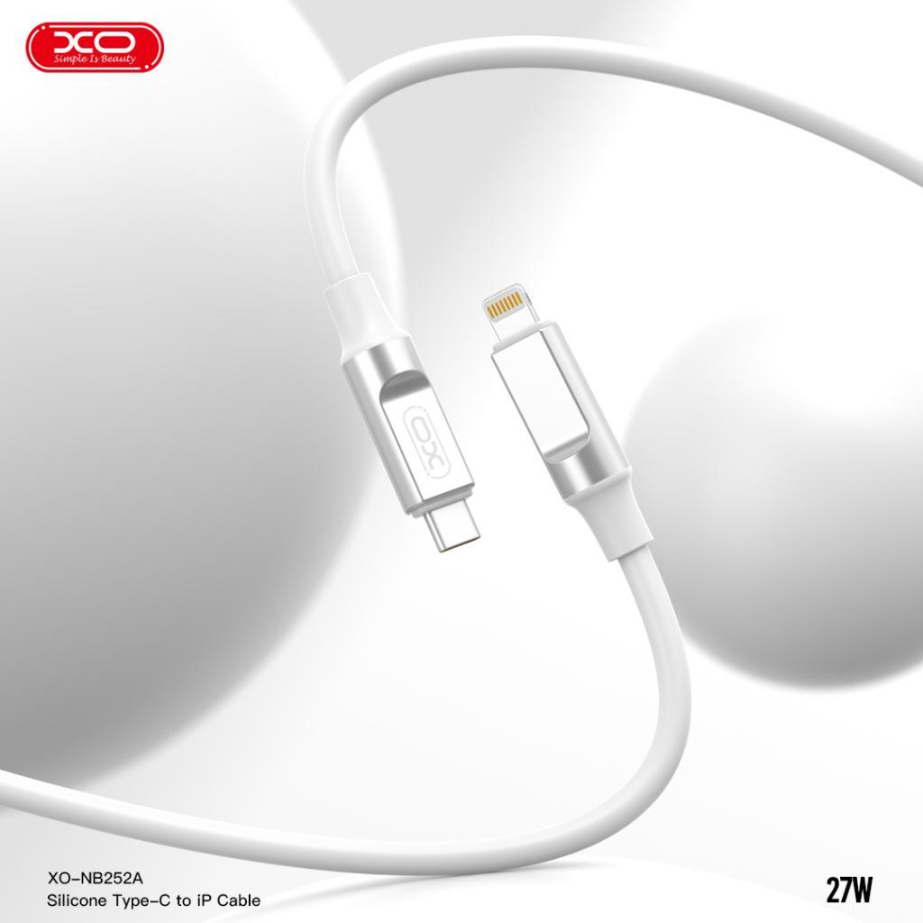 XO NB-Q252A 27W PD Fast Quick Hızlı Lightning To Type-C Android iPhone iPad Uyumlu Data Veri Şarj Kablosu 