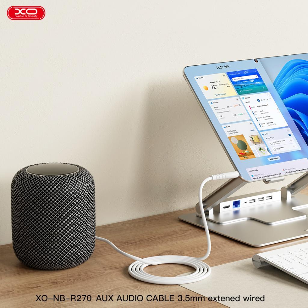 XO NB-R270 3.5 MM Jack Aux  1M HD Ses Aktarım Kablosu