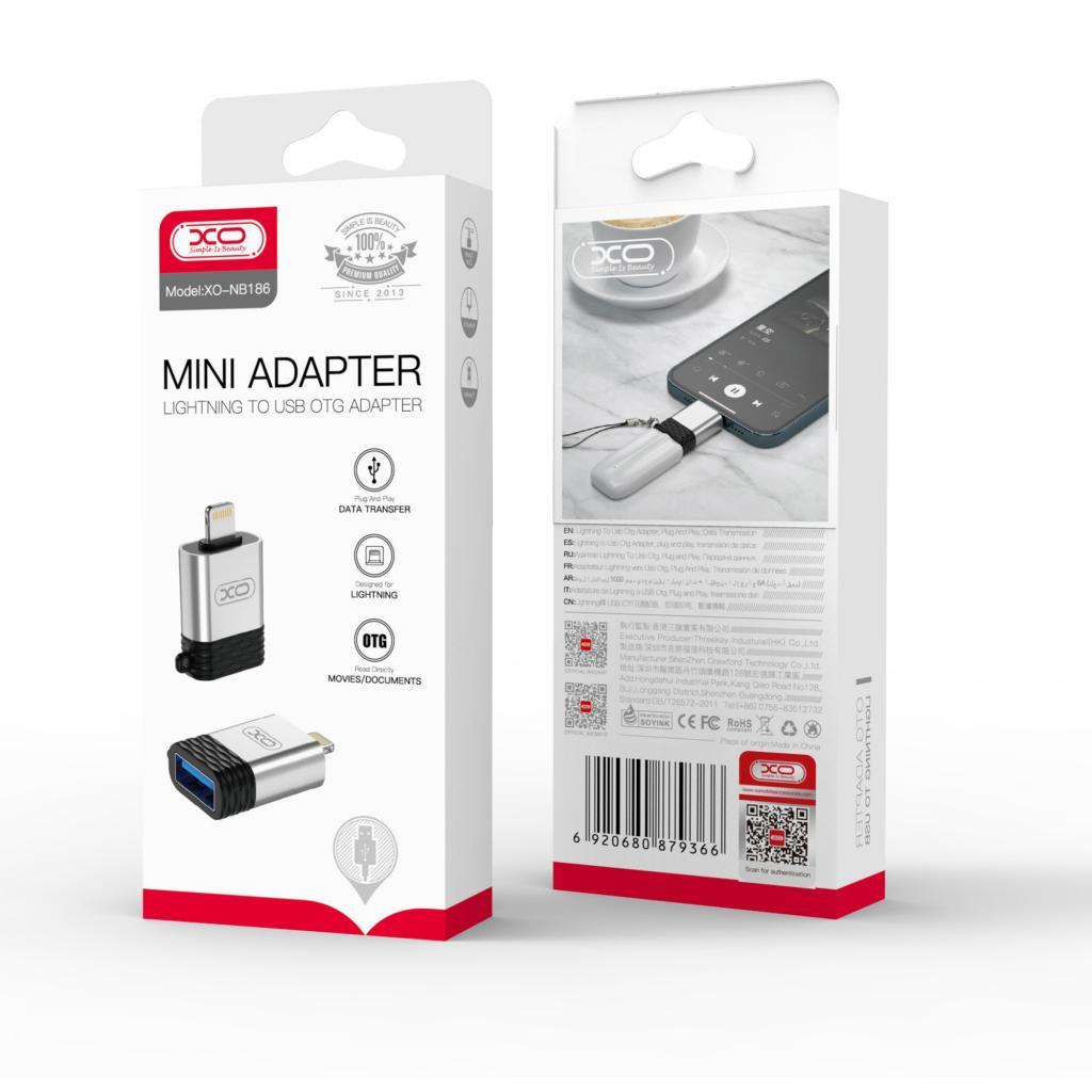 XO NB186 Lightning To USB Flash Bellek Çevirici Mini Adaptör