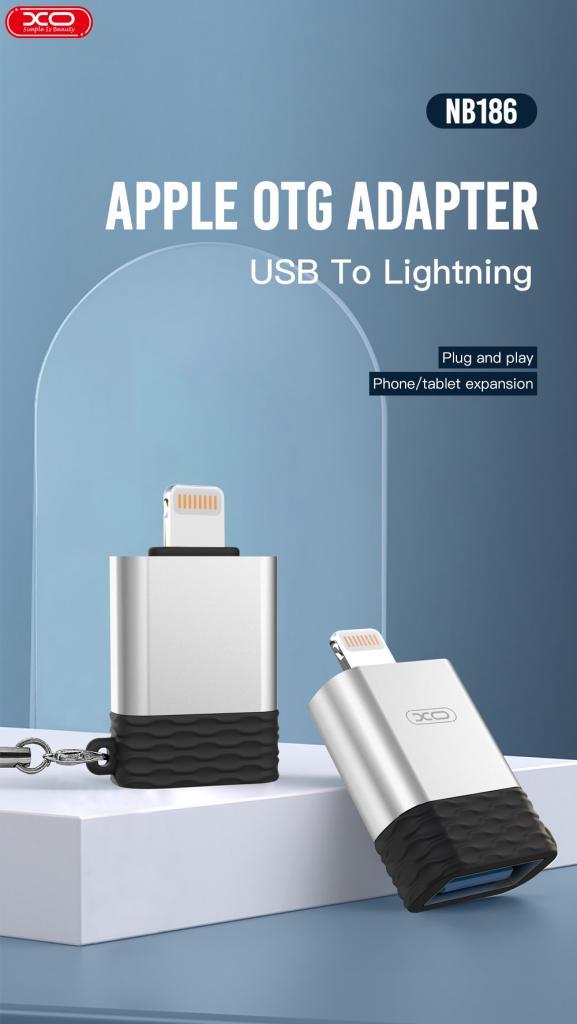 XO NB186 Lightning To USB Flash Bellek Çevirici Mini Adaptör