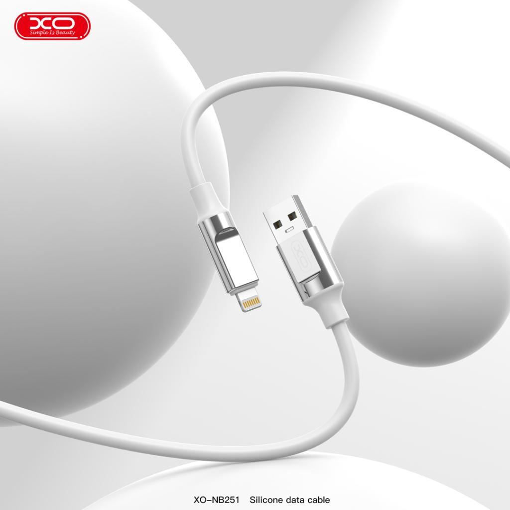 XO NB251 6A Hızlı Fast Destekli USB-A to Lightning Soft Silikon Dayanıklı Data Şarj Kablosu