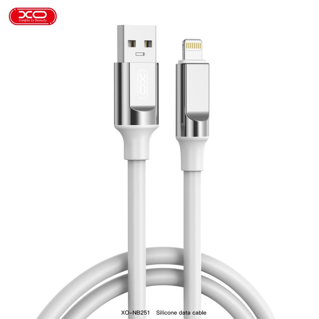 XO NB251 6A Hızlı Fast Destekli USB-A to Lightning Soft Silikon Dayanıklı Data Şarj Kablosu