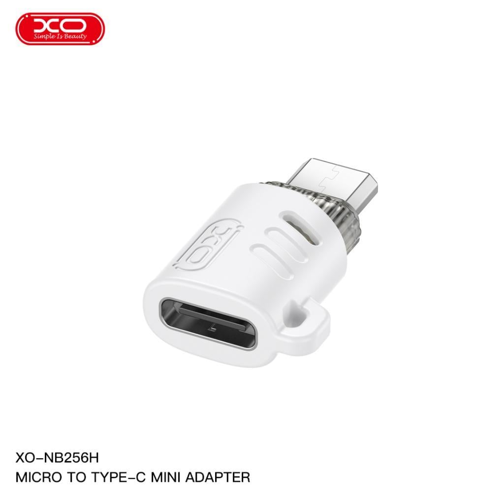XO NB256H TYPE-C To Mikro USB Çevirici Mini Adaptör