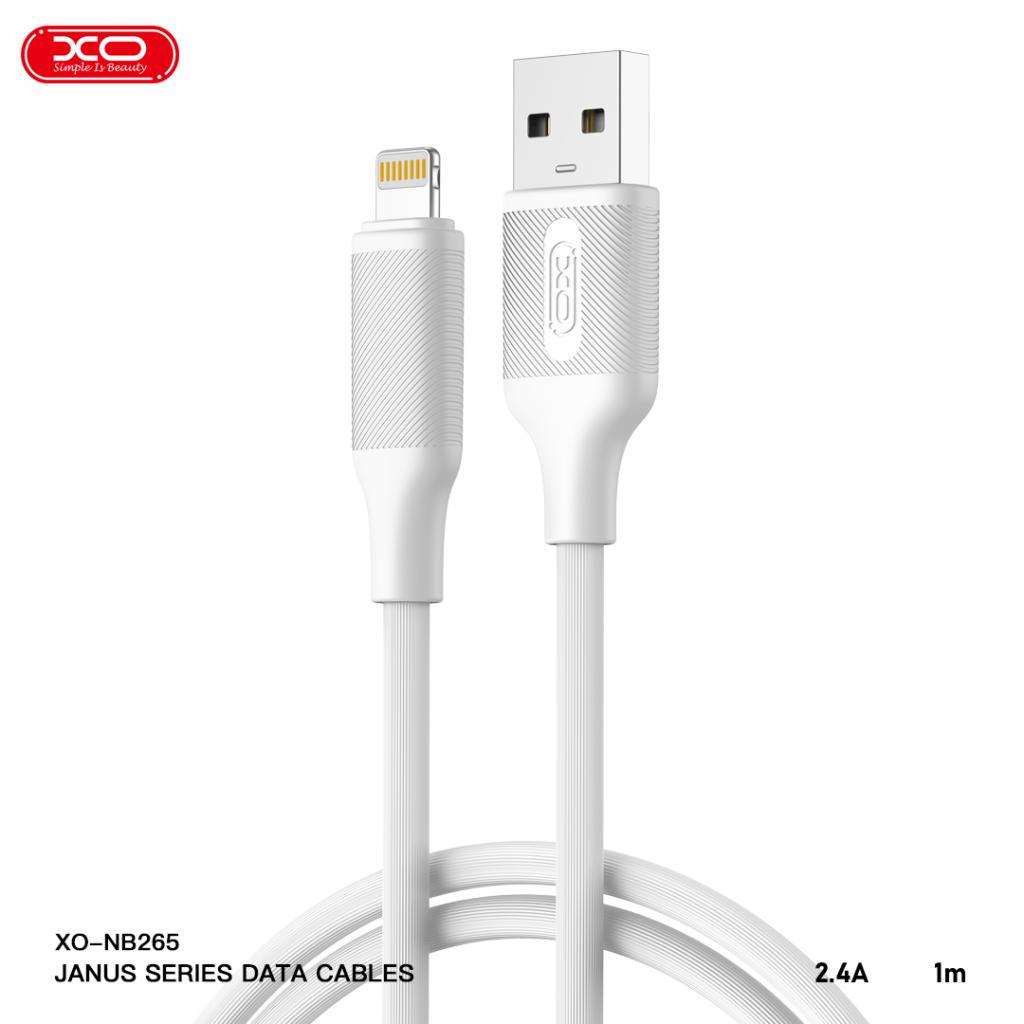 XO NB265 2.4A 1 Metre USB  to Lightning Data Şarj Kablosu