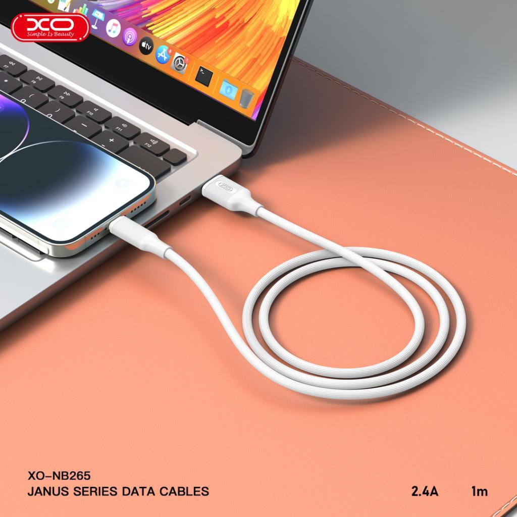 XO NB265 2.4A 1 Metre USB  to Lightning Data Şarj Kablosu