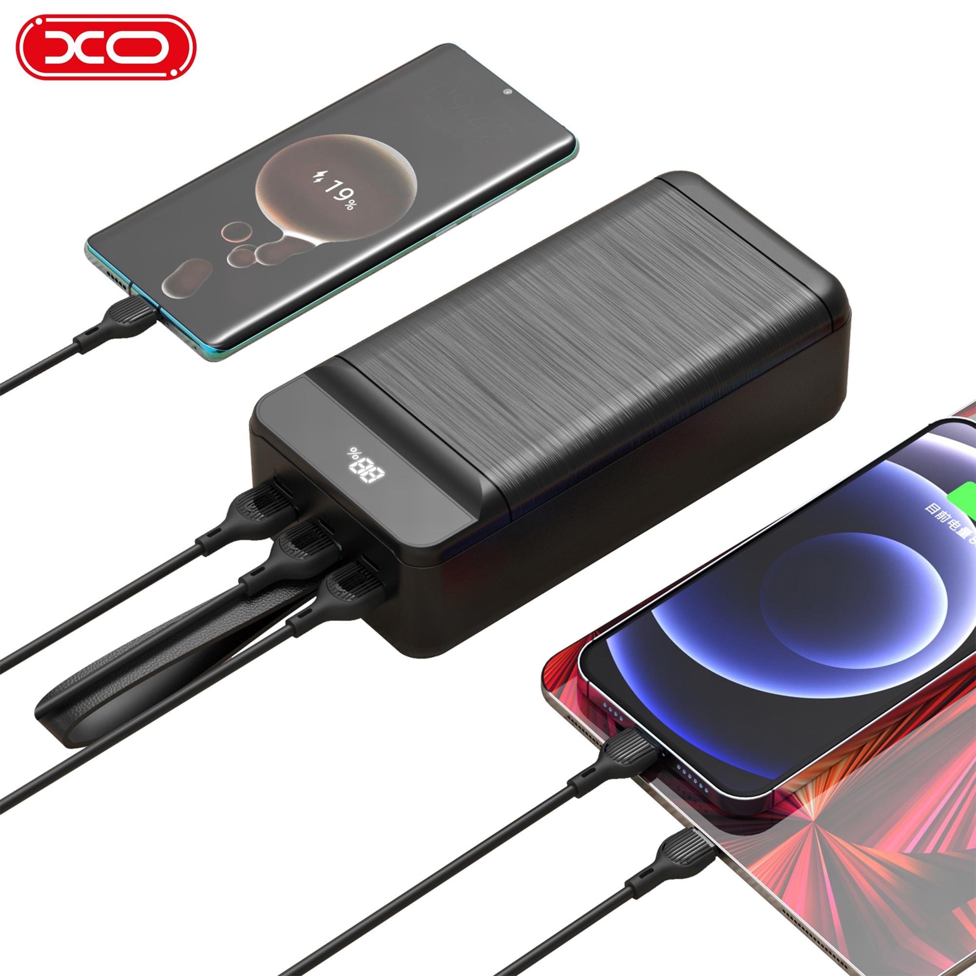 XO PR156 22.5W 30000 Mah PD QC Fast Hızlı Çift USB-A TYPE-C (USB-C) 3 Çıkışlı Ekranlı Powerbank Şarj Aleti