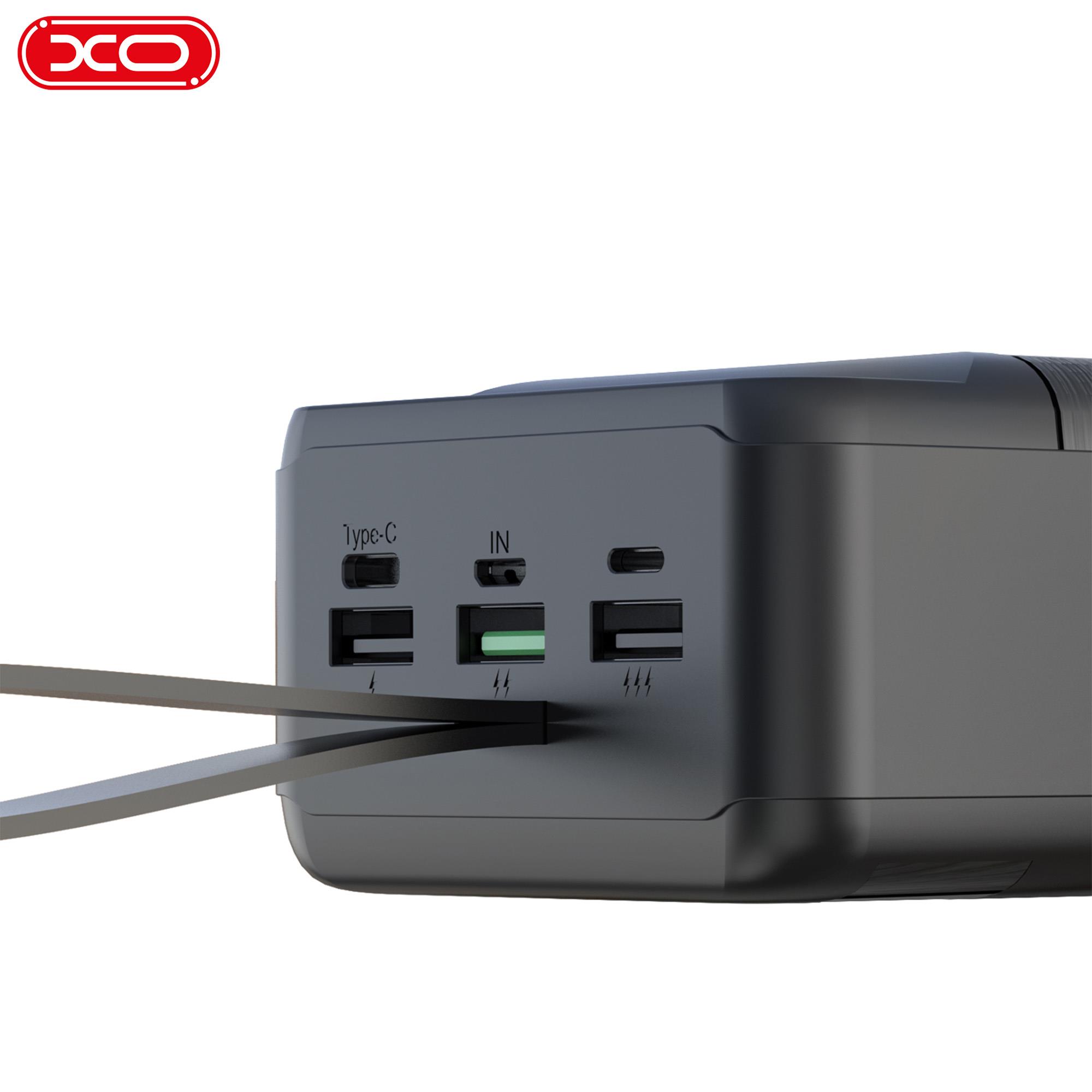 XO PR160 22.5W 80000 Mah PD QC Fast Hızlı 3 USB-A TYPE-C (USB-C) 4 Çıkışlı Ekranlı Powerbank Şarj Aleti