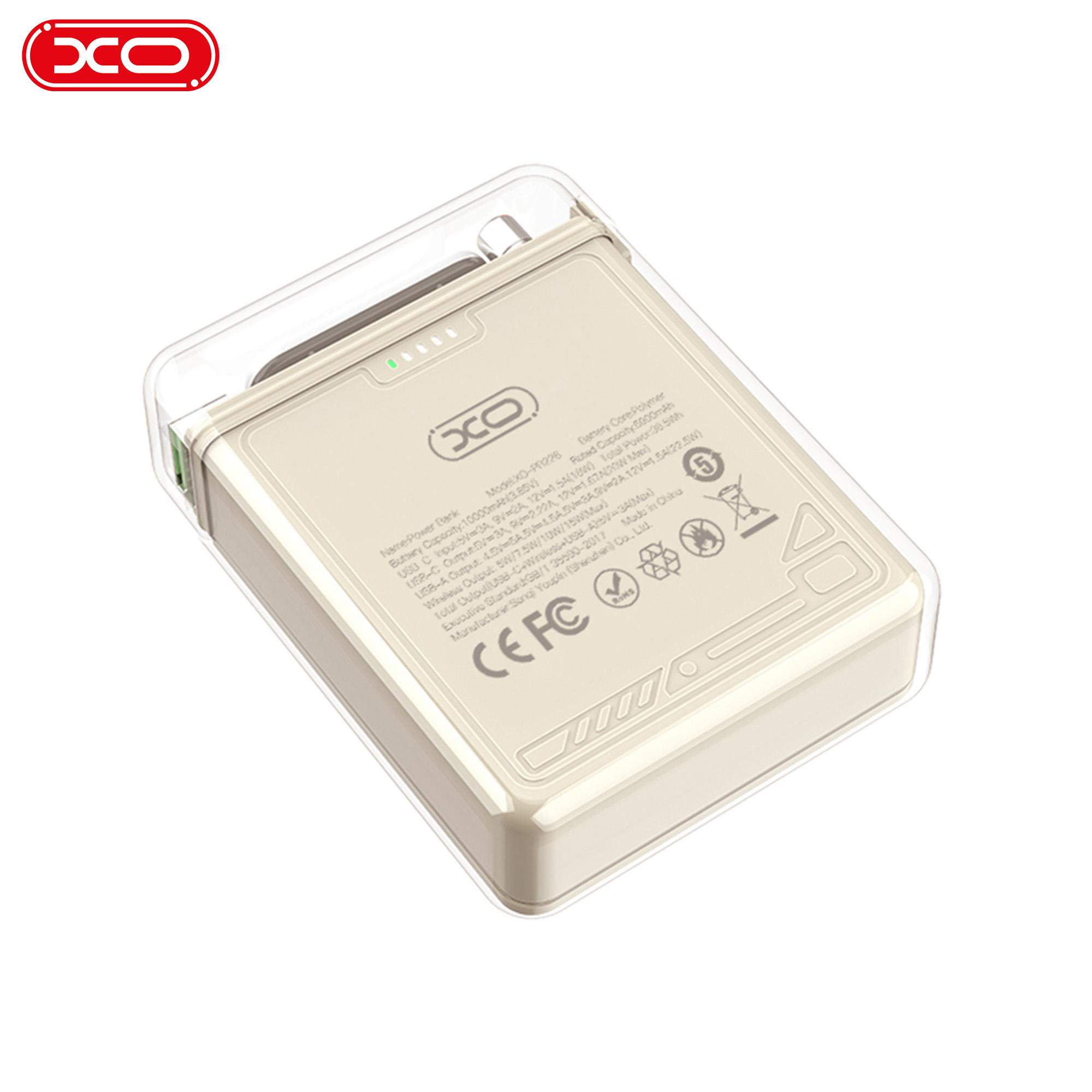 XO PR226 38.5W PD Hızlı Fast TYPE-C (USB-C) / USB-A Çift Çıkışlı MagSafe Uyumlu Kablosuz Wireless 10000 Mah Powerbank Şarj Aleti